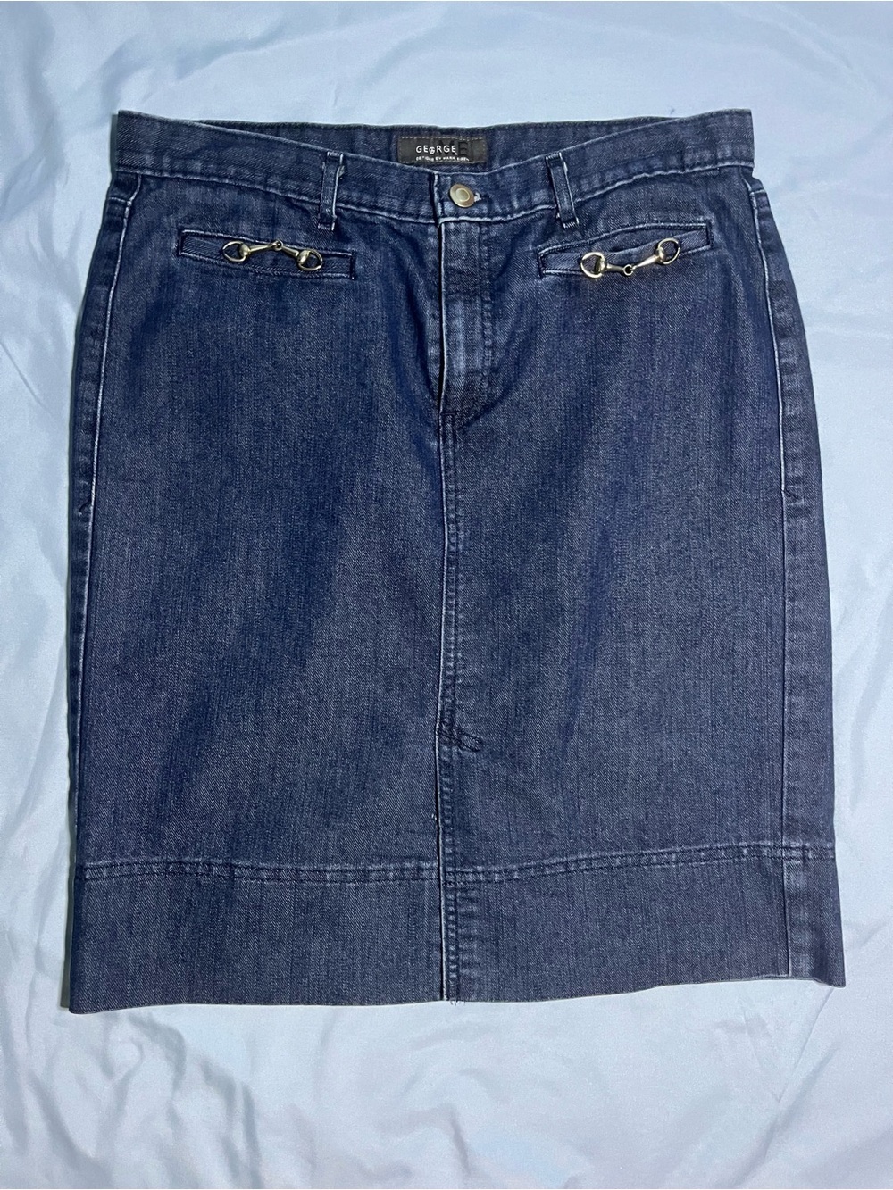 Vintage George ME Designs by Mark Eisen Denim Skirt